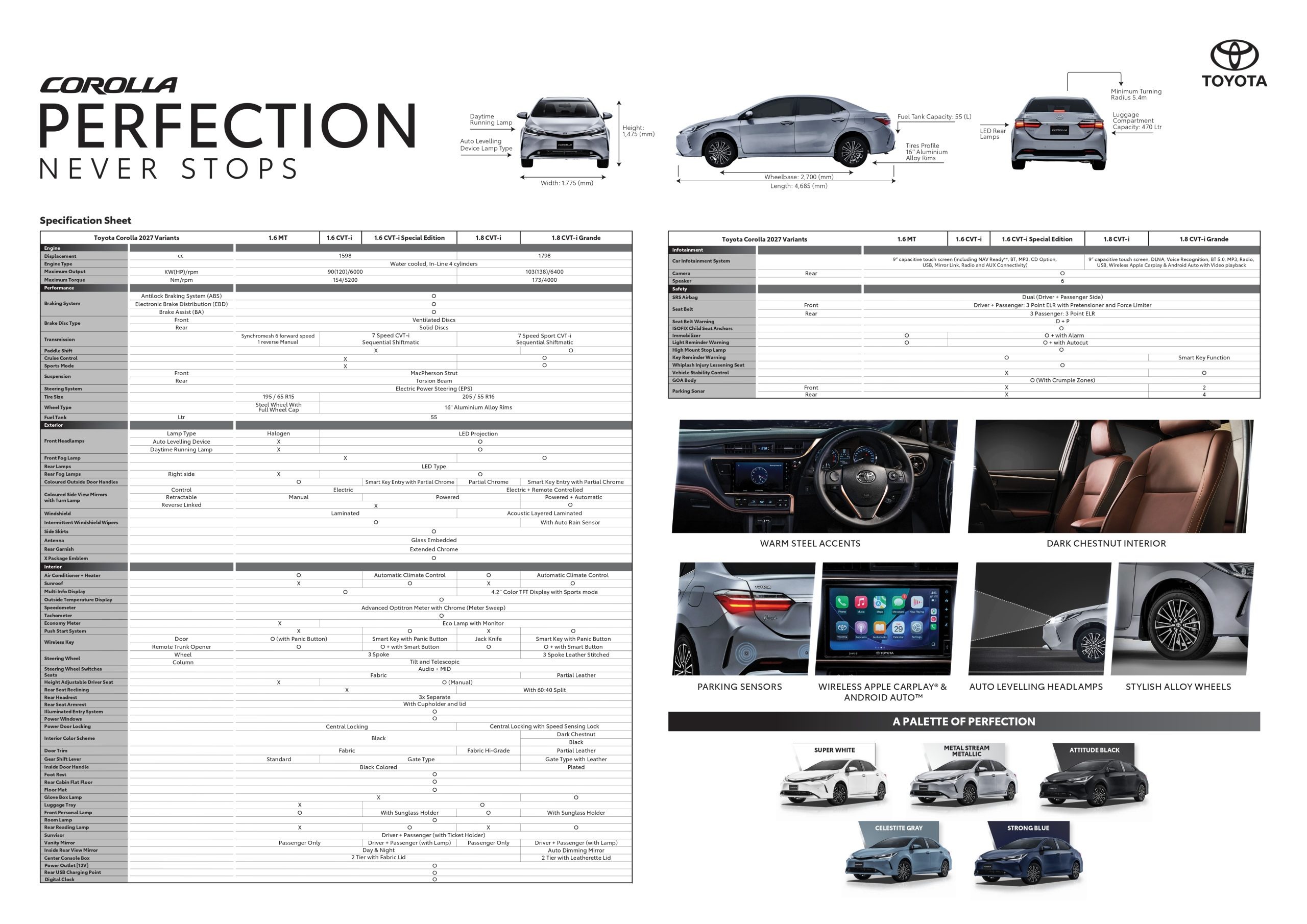 Toyota Corolla Spec Sheet A3_page-0001 Toyota Corolla Spec Sheet A3_page-0001